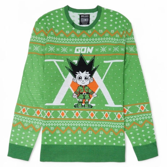 Boxlunch Other - BoxLunch Hunter X Hunter Chibi Gon Holiday Sweater